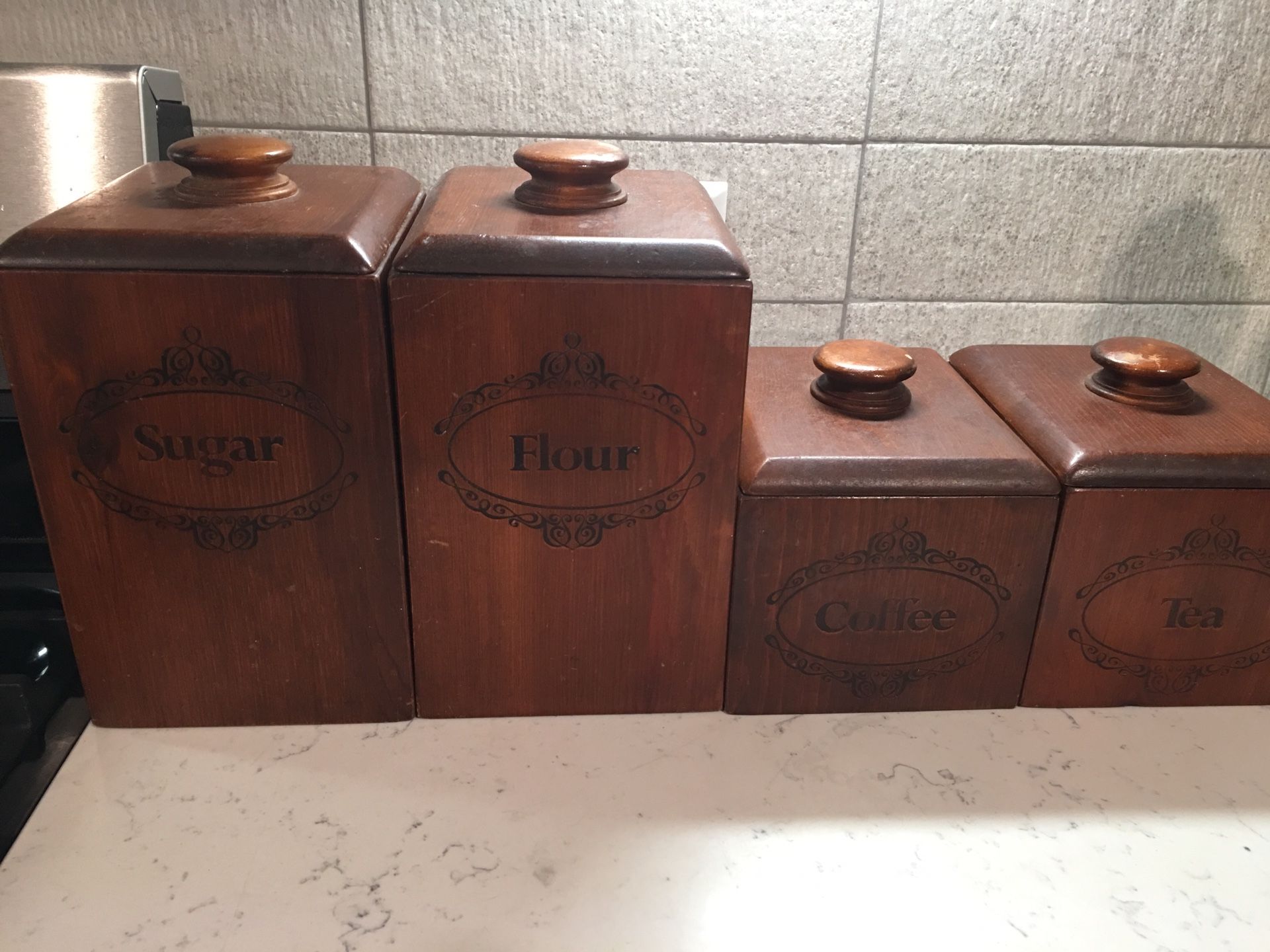 Vintage Kitchen Canisters - Containers - Organizers