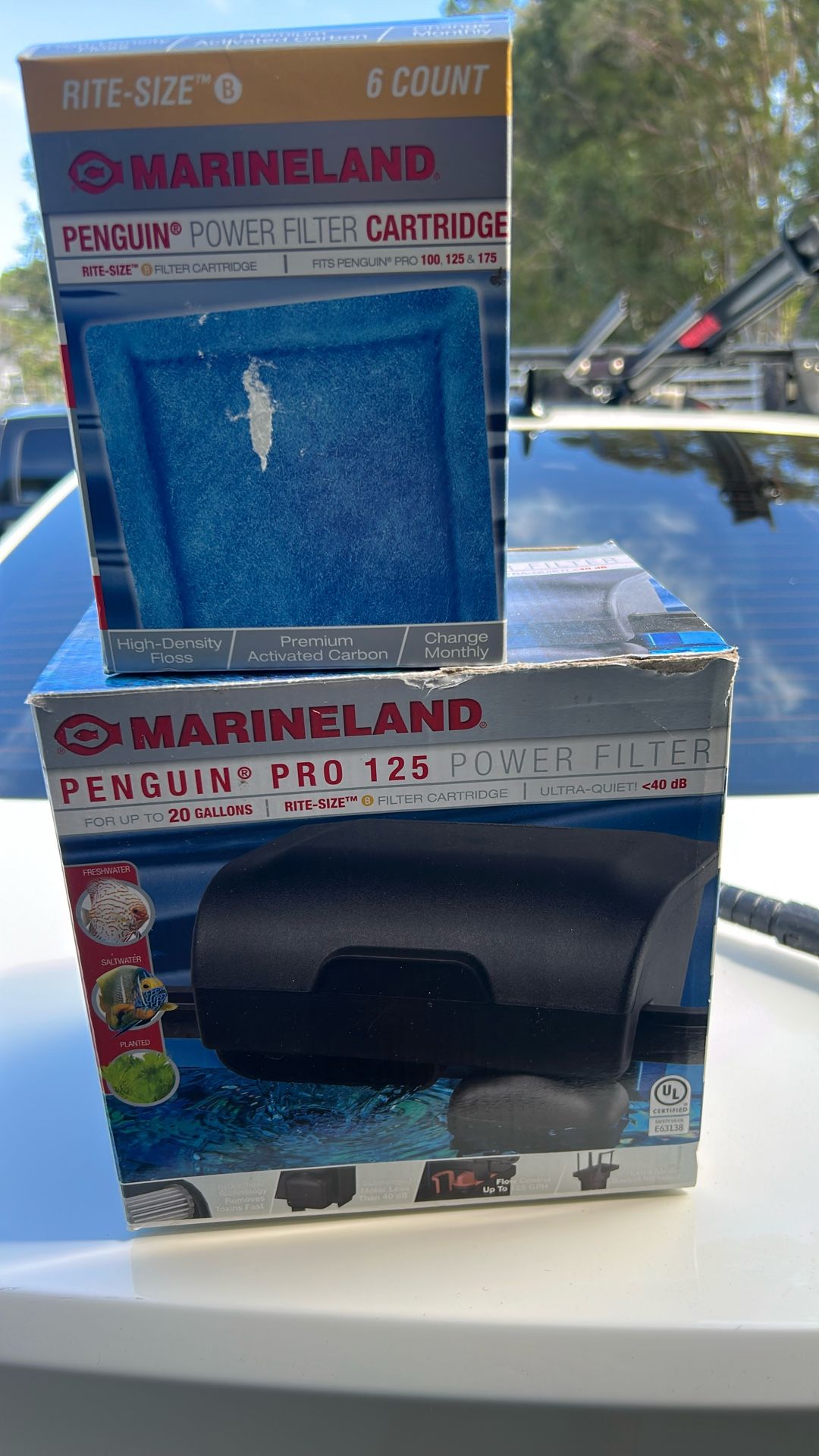 I Have A Marine Land Penguin Pro 125 Power Filter. Also It Comes With A Box Of Six cartridge
