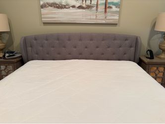 King upholstered headboard