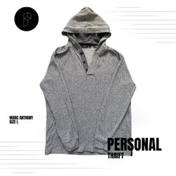 Marc Anthony Mens Hoodie Size Large Gray