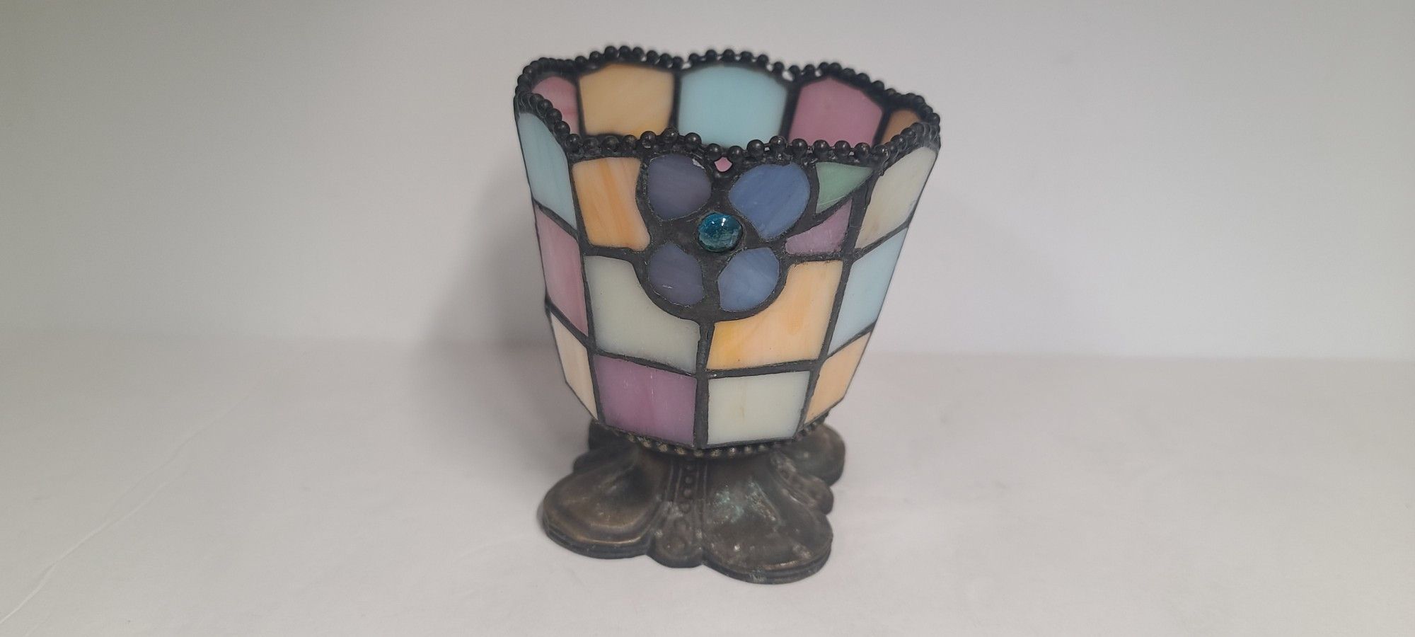 Cute Stained Glass Candle Holder