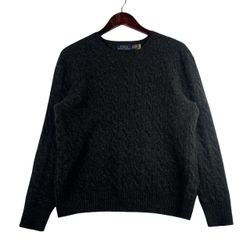 POLO RALPH LAUREN Washable Cashmere Crewneck Sweater Polo Granite sz XL