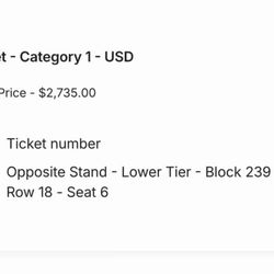 🇺🇸USA vs 🇵🇾Paraguay CAT 1 WAY below Face Value