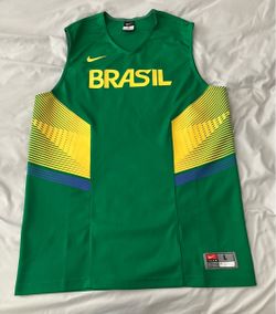 Nike Team Brasil Sleeveless Basketball Jersey – Adult Size Large