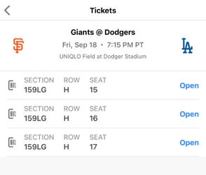Dodger Tickets