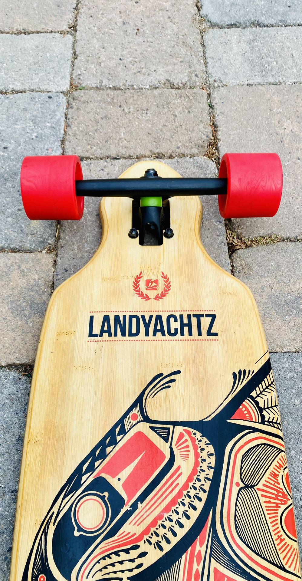 Landyachtz Skateboards Battle Axe” Complete Bamboo Longboard