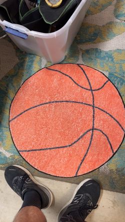 Round Basketball Area Rug