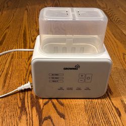 Baby Bottle Warmer, Grownsy Fast Milk Warmer with Timer Breastmilk or Formula, Fits 2 Bottles, Accurate Temperature Control