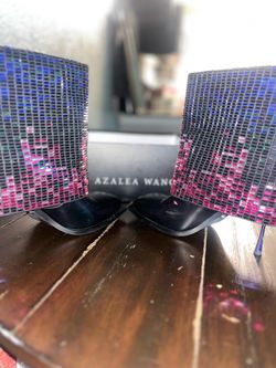 Azalea Wang Vollmer Rhinestone Fold Over Bootie