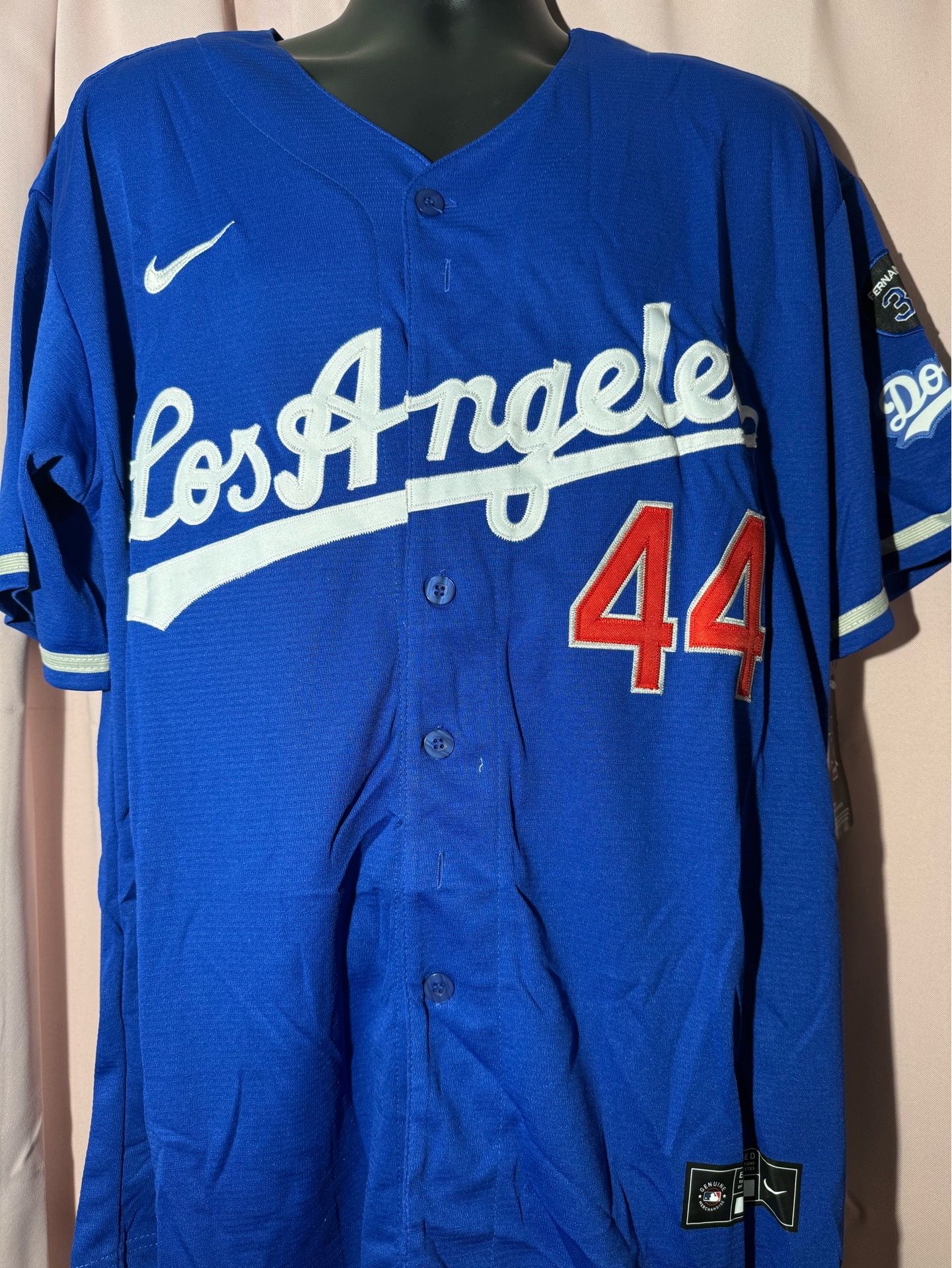 Andy Pages #44 Nike Los Angeles Dodgers Alternative Blue Dodgers Jersey