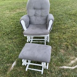 Chair With Stool In Great Shape