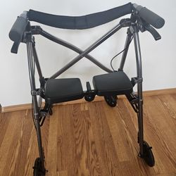 Lightweight Folding Rollator Walker with Seat – $95