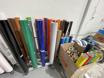 Assorted Opaque Vinyl Rolls For Sign Making Plotter Machine