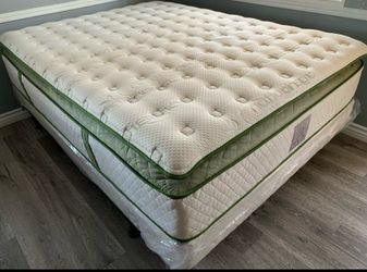 King organic elite superior hybrid cool gel memory foam pillow top 14inch mattress