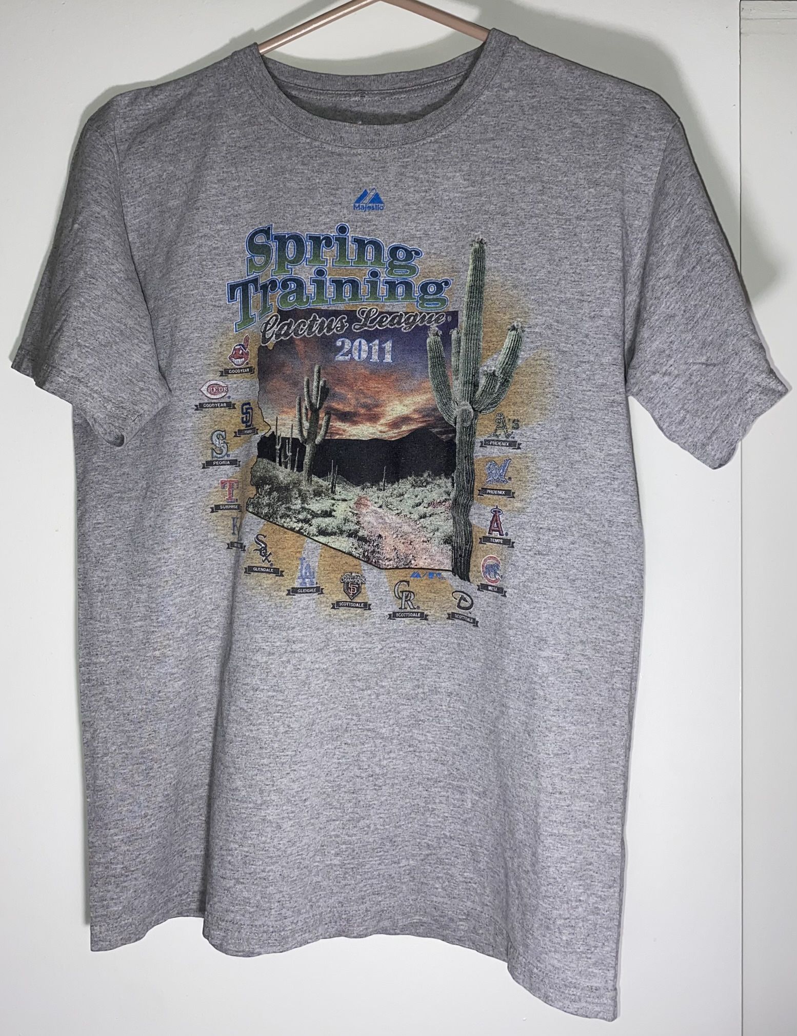 MLB Spring Training 2011 Cactus League Majestic Tee Size Medium