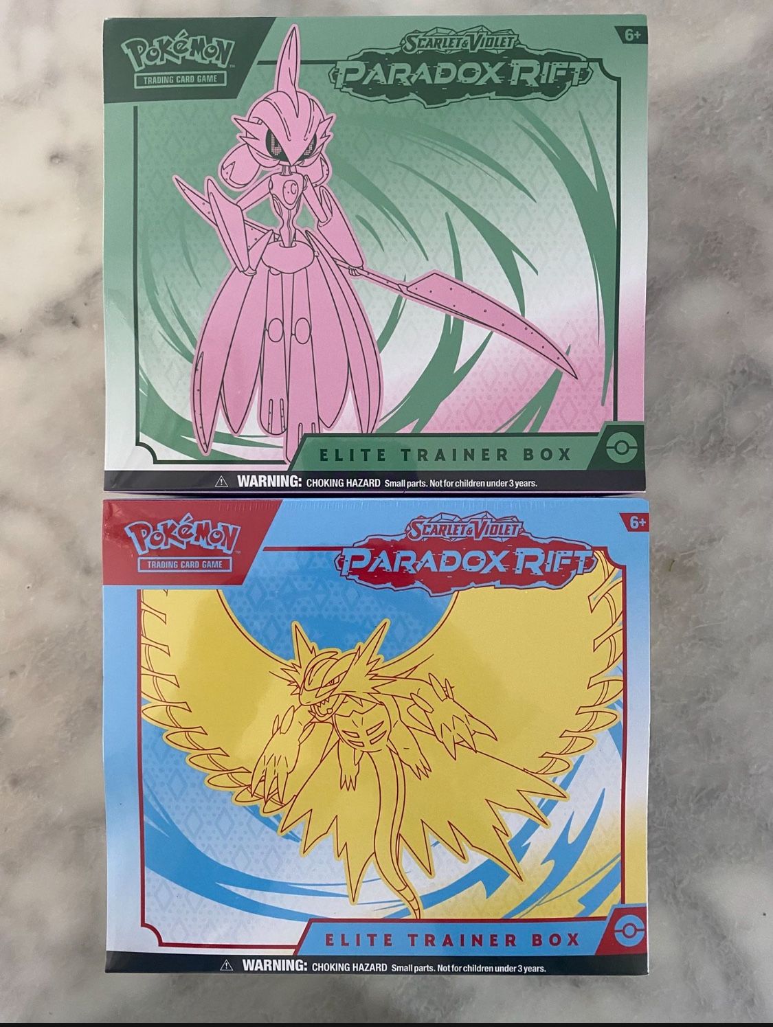 2 Pokémon Paradox Rift Elite Trainer Box ETB Sealed