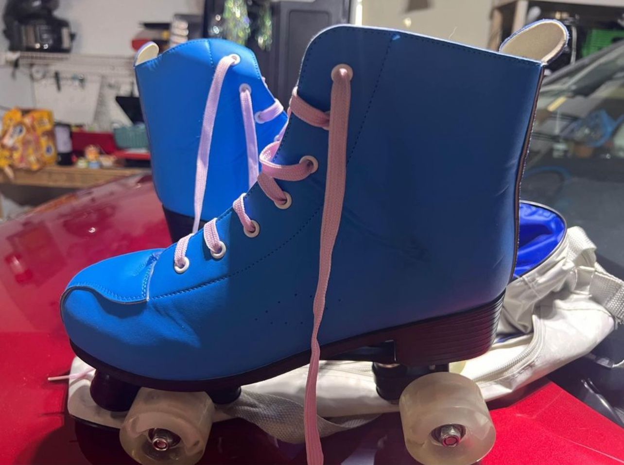 Royal Blue Hightop Skates