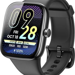 TOZO AMOLED S7 Smart Watch Bluetooth Call 1.85 Inch Ultra HD Screen,Dynamic Dials Messages Push 100+ Sports Modes,Detect Human Health (Heart Rate,Bloo