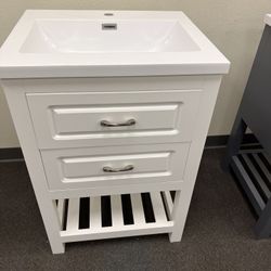24 inch Wood Vanity With Top Warehouse On Sale!!
