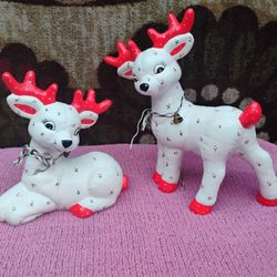 Kimple 1986 Vintage Porcelain Reindeer 