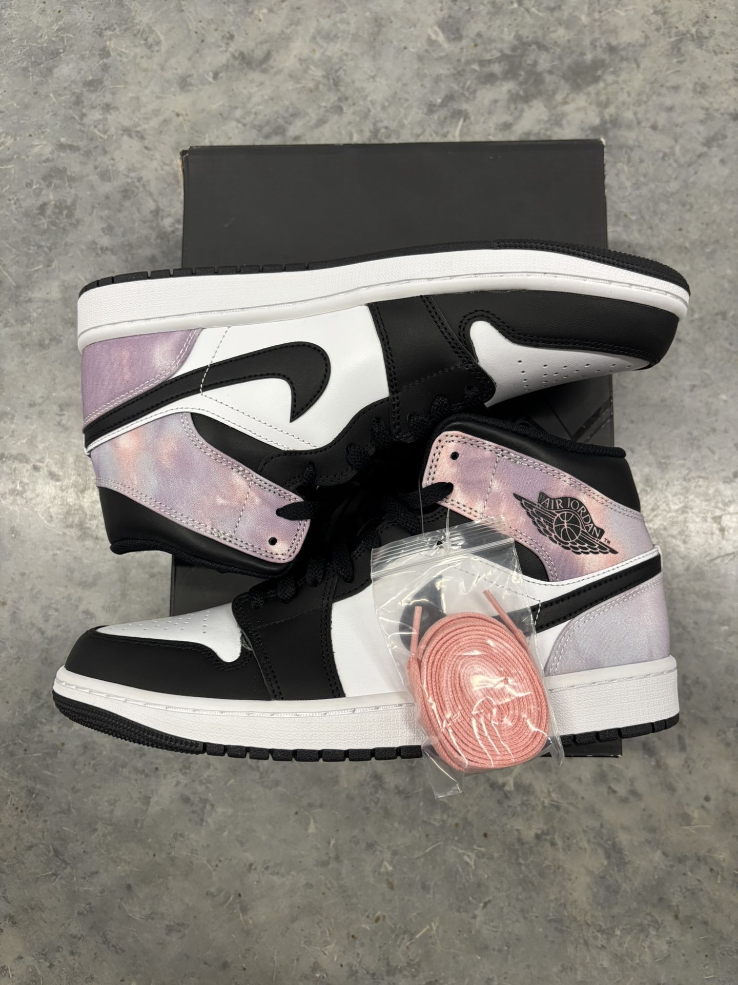 Jordan 1 Mid Tie Dye Shoes Size 9.5 New