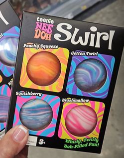 Teenie Nee Doh Swirl Stress Balls Set