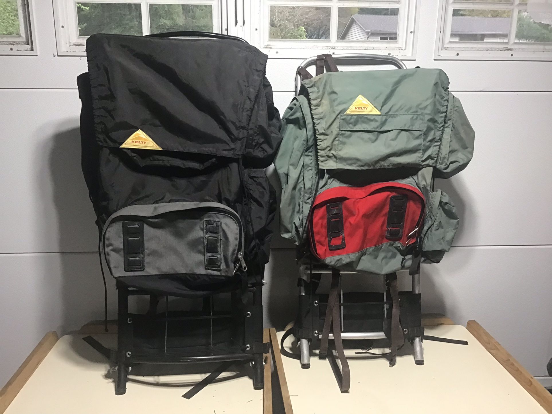 2- KELTY External Framed Hiking/Camping Backpacks 