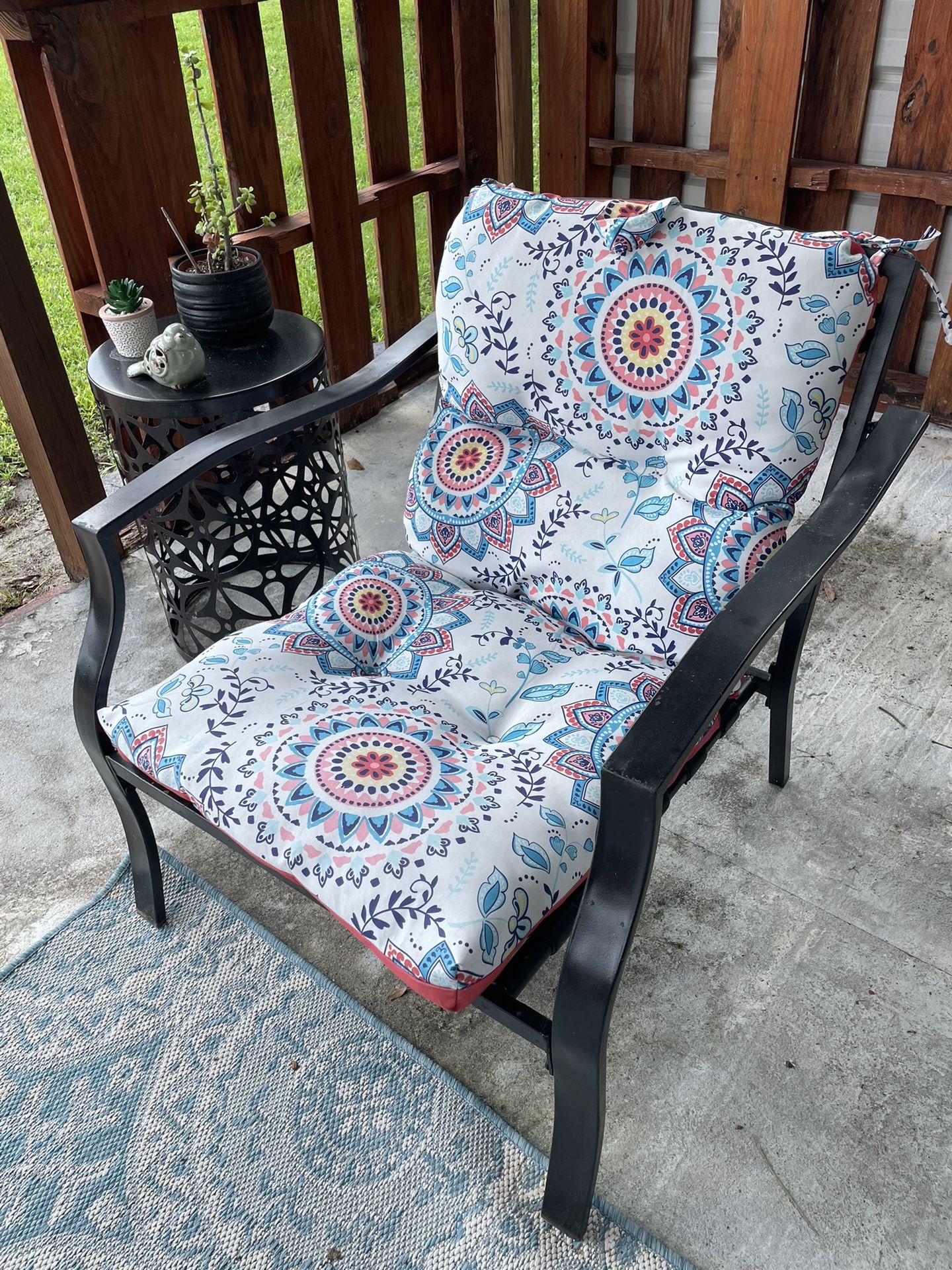 4 Patio Chairs Cushions