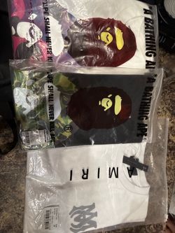 BAPE and Amiri T-Shirt Bundle $35 each