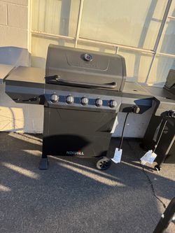 5-Burner Liquid Propane Gas Grill in Graphite Black with Side Burner