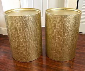 Christopher Knight gold side tables for sale.