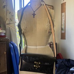 Leather Clutch with Adjustable Strap