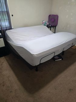 King size mattress and adjustable frame