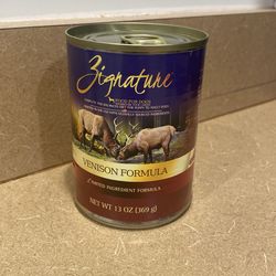 Zignature Canned Wet Dog Food (Venison) 13 OZ