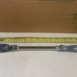Snap-on Tools  USA NEW DARK TITANIUM 3/8" Drive Long Flex Head Ratchet FHLFD80A 