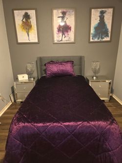 Bedroom furnishings- headboard. Etc