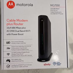 Motorola Cable Modem plus Router AC1900