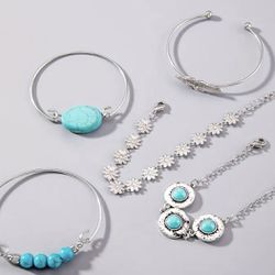 Silver Turquoise Set
