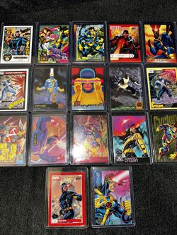 marvel  x-men cyclops 17 cards Total 