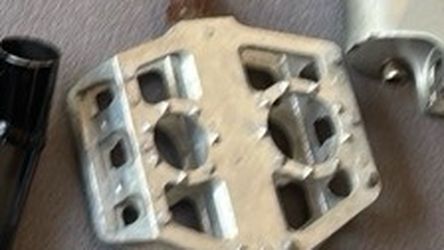 Silver Platform Bicycle Pedal