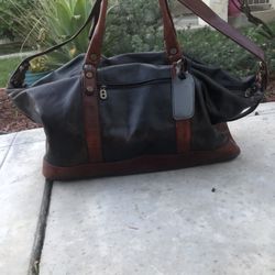 Marino Orlandi Duffel Travel Bag Italy Leather
