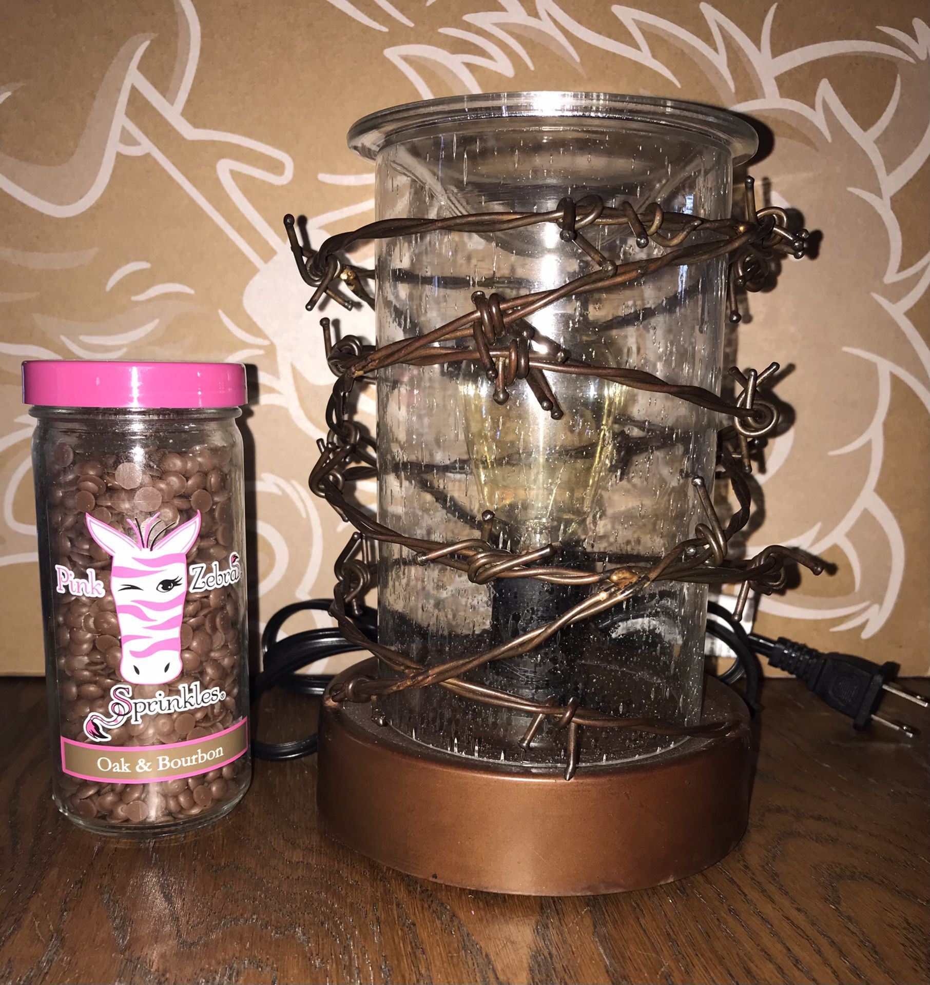 Scentsy Warmer (Rustic Ranch) with Wax Sprinkles