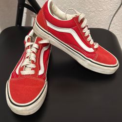 Red Vans Shoe 