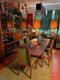 60s 70s Vintage Mid Century Dinette set in style of Dyrlund