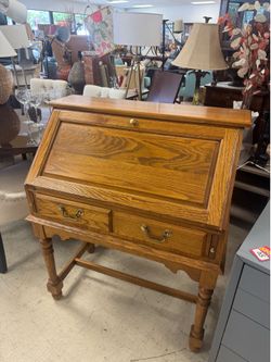 JAMESTOWN STERLING Oak Drop Front Desk