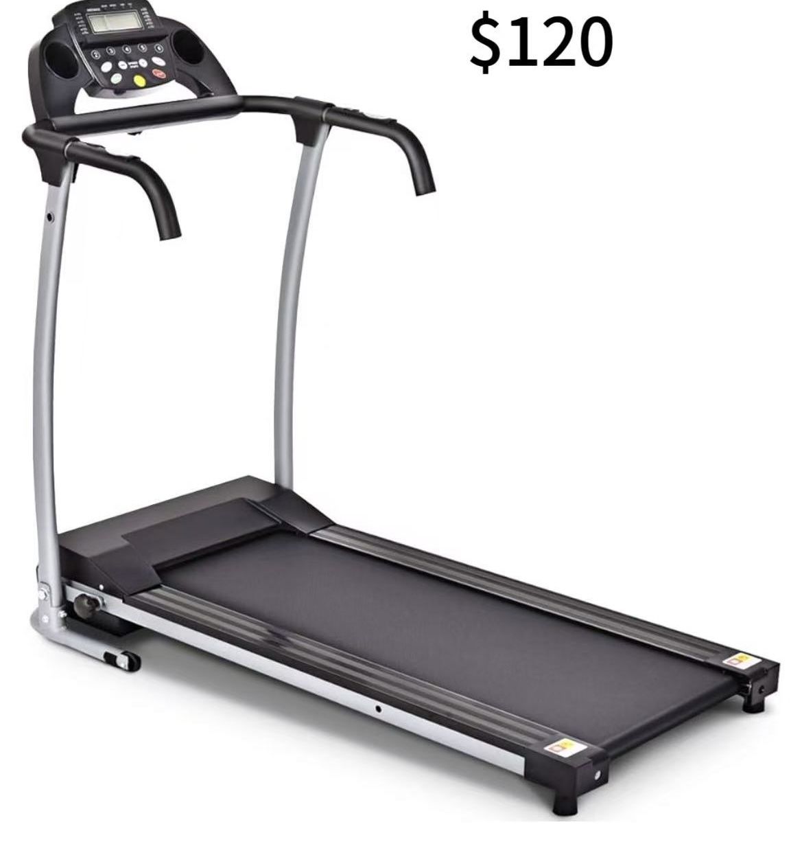 😀 Foldable Treadmill, Portable Treadmill with with 12 Preset Programs, LCD Monitor, Built-in Wheels & Pulse Sensor, Freestanding Easy Assembly Runnin