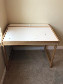 White art desk