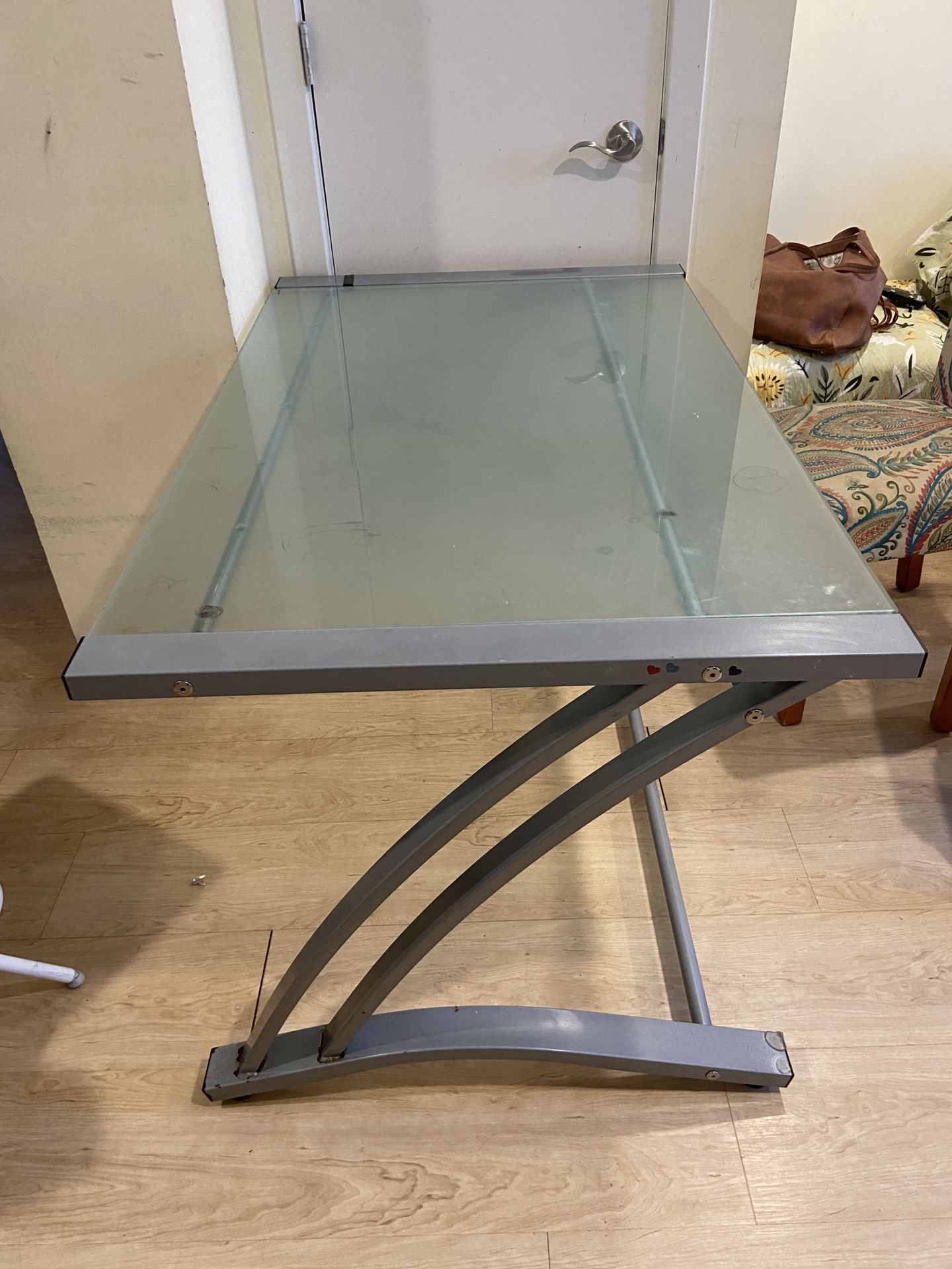 Free Study/Small dining table - Glass Top