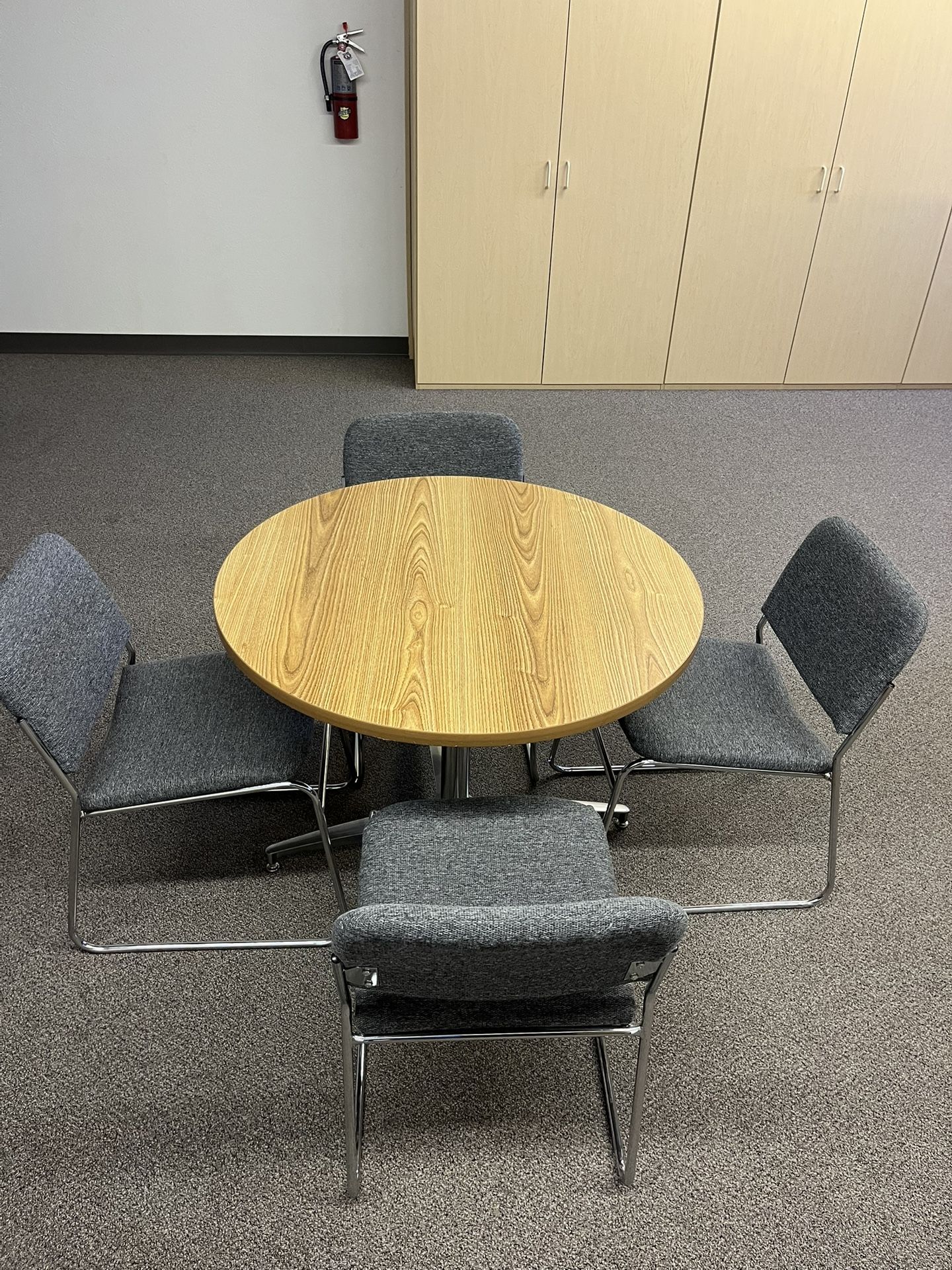 36” Round Table And 4 Chairs