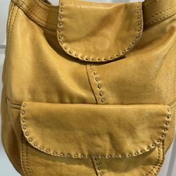 NEW NWOT Lucky Brand Italian Lamb Leather Bucket Bag